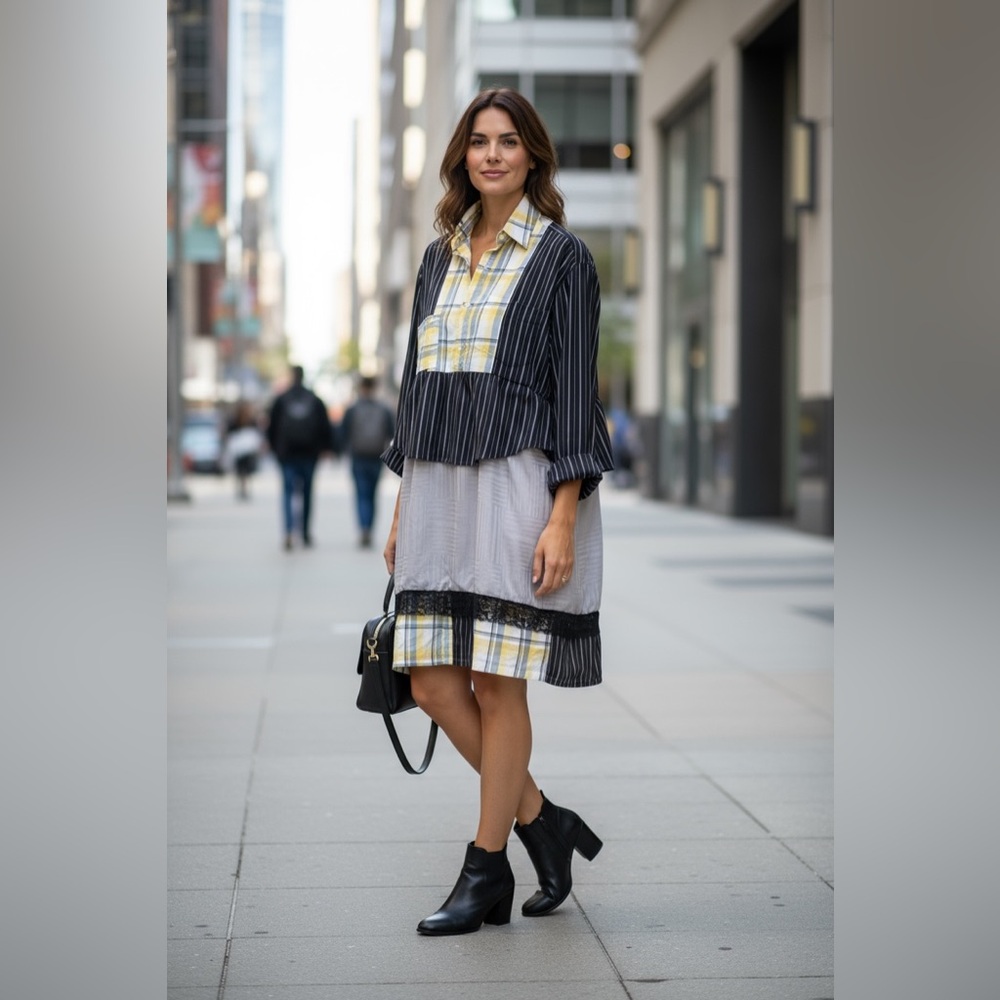 Old Navy Upcycled Long Sleeve Dress